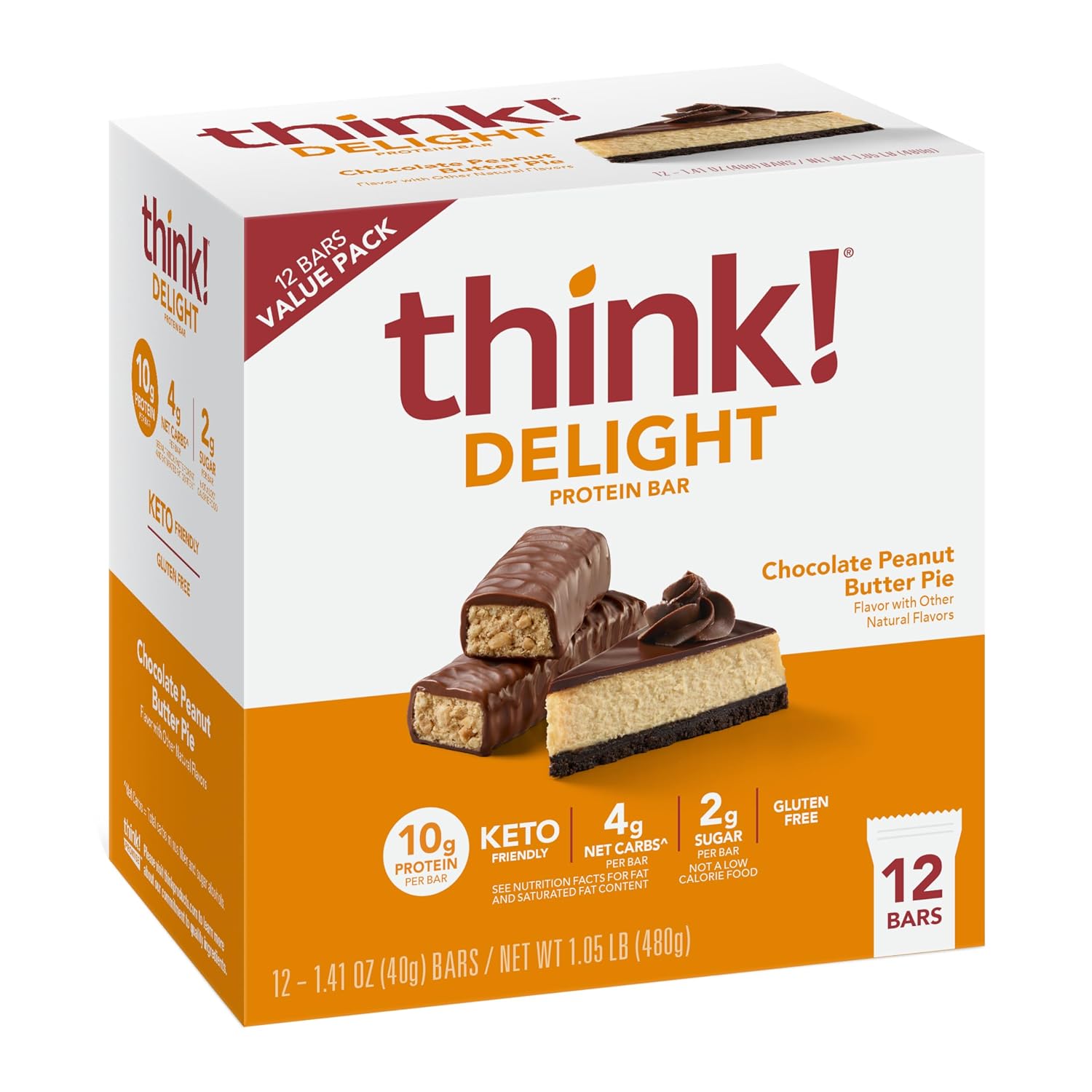 think!-Delight-Protein-Bars,-Chocolate-Peanut-Butter-Pie,-12-Count-------2016