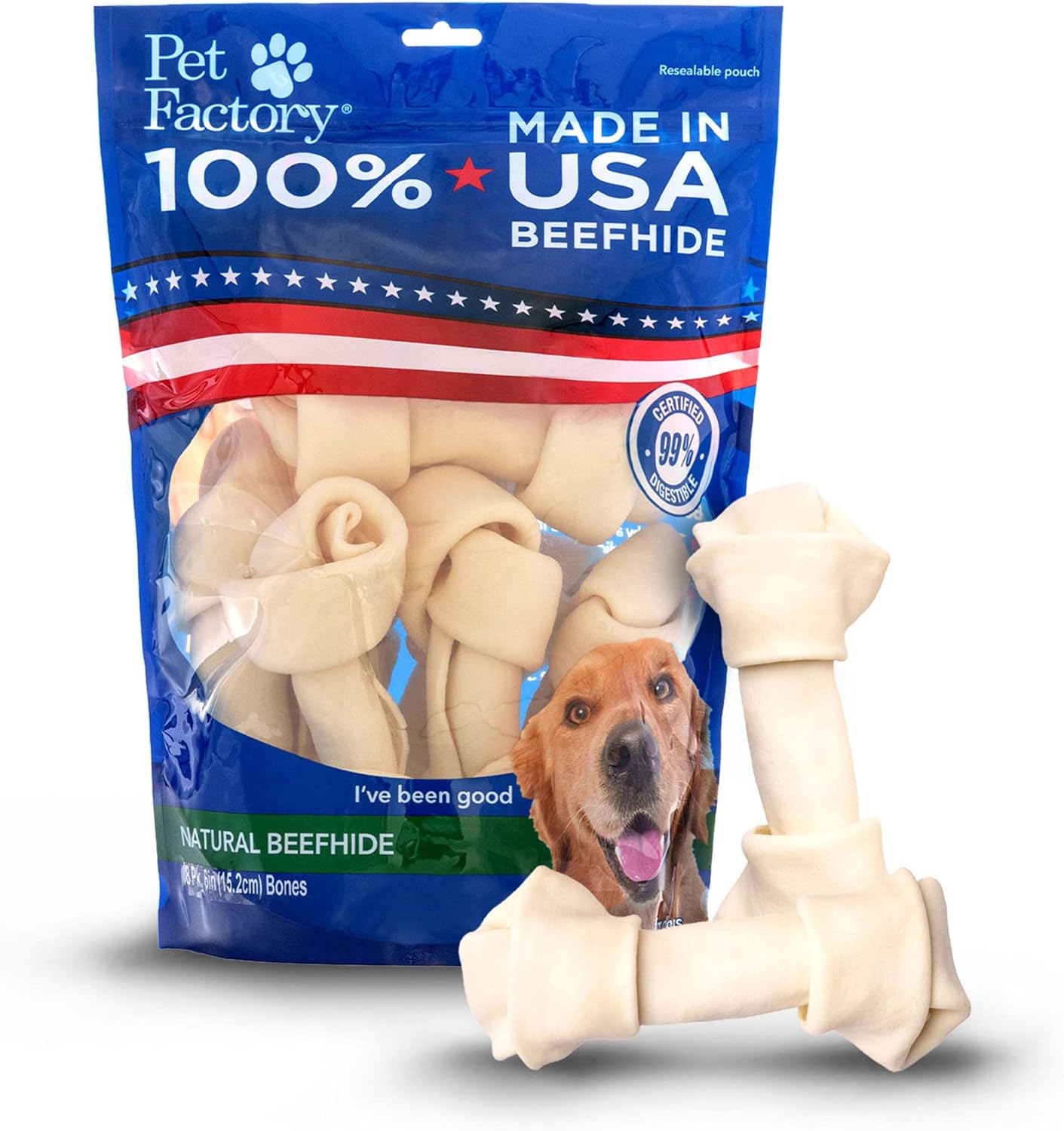 Pet-Factory-1-Made-in-USA-Beefhide-Dog-Chews-–-6–7"-Rawhide-1431