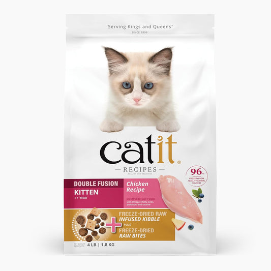 Catit-Recipes-Double-Fusion-Kitten-Food-–-Chicken-Recipe,-0.96-Animal-Freeze-Dried-Toppings,-by-Products,579