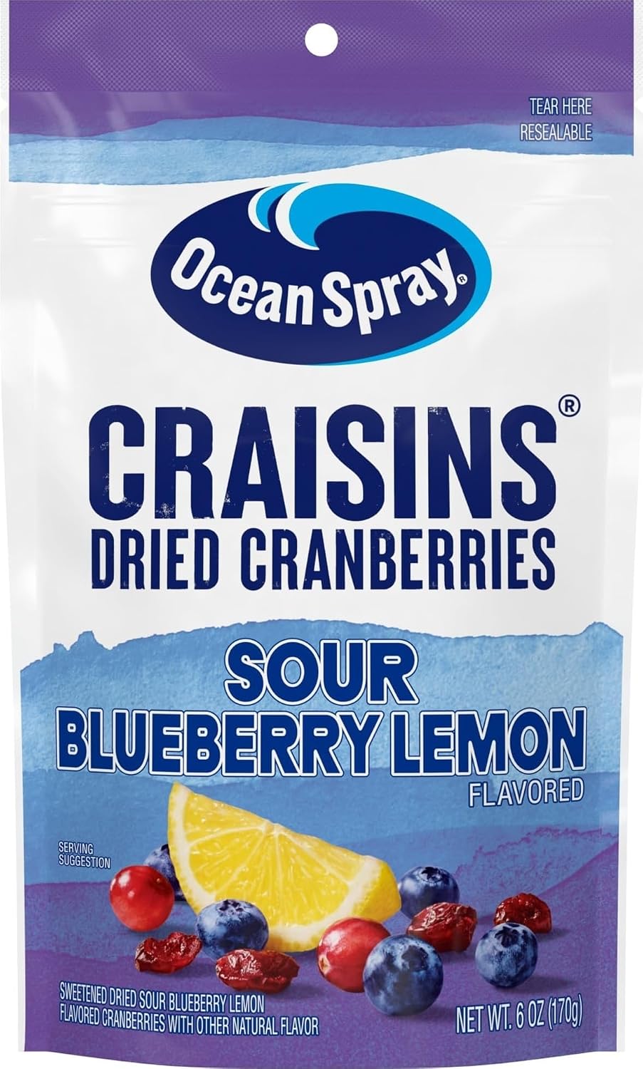 Ocean-Spray®-Craisins®-Sweetened-Dried-Cranberries,-Sour-Blueberry-Lemon,-6oz-Pouch------968