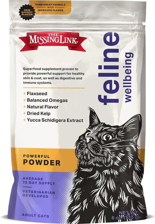 The-Missing-Link-Feline-Superfood-Supplement-Powder-6oz-Bag,-Veterinarian-Formulated,-Balanced-Omega-1428