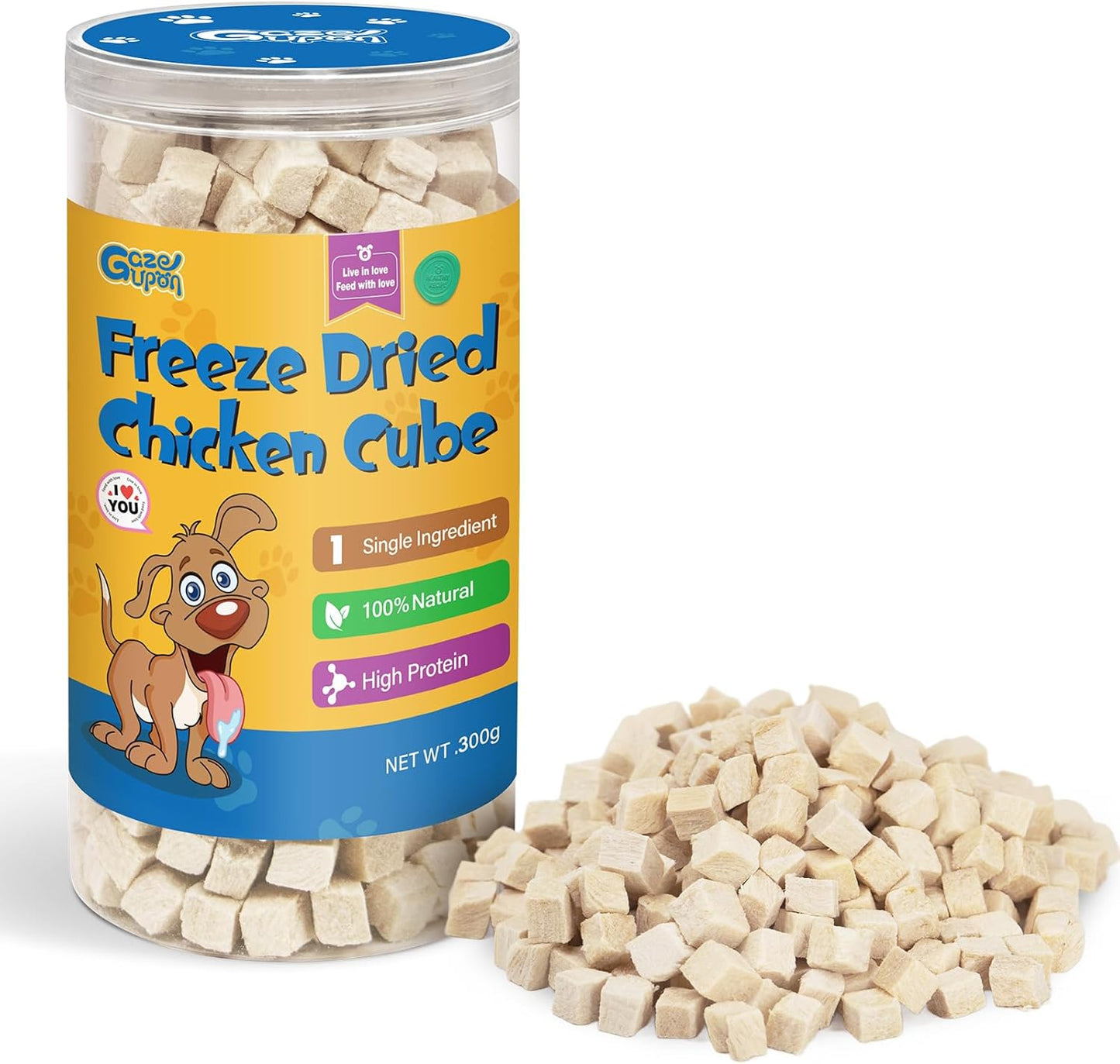 gazeupon-Freeze-Dried-Chicken-Dog-Treats,-Single-Ingredient,-High-Protein-Training-&-1422