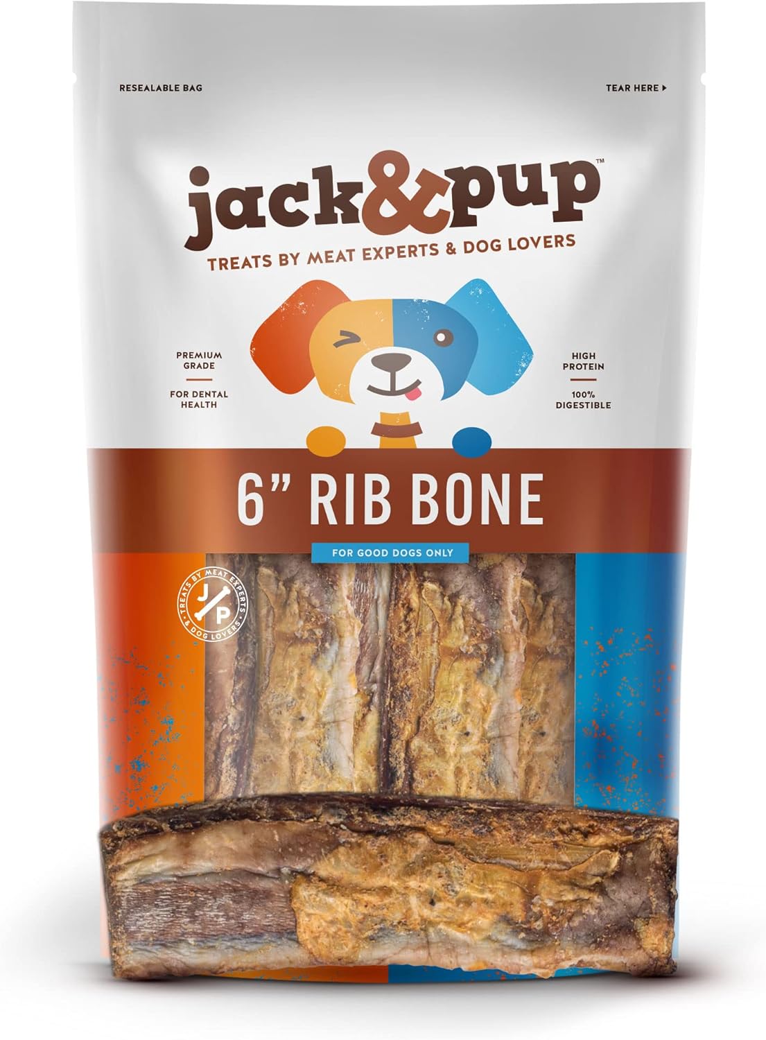 Jack&Pup-6"-Rib-Bones-for-Dogs-(13-Pack)---Beef-Bone-Dogs,-1658