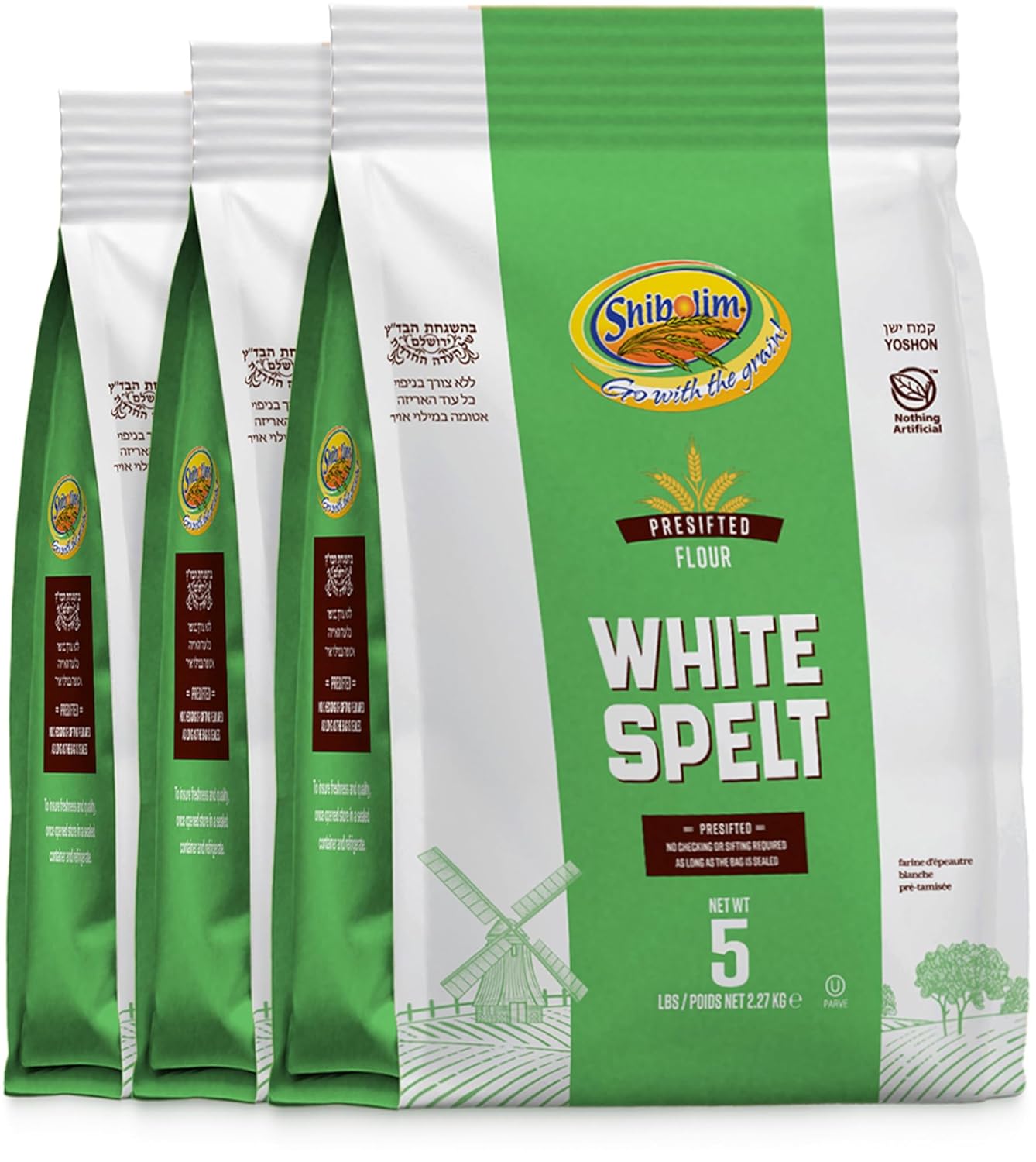 Shibolim-Harina-de-espelta-blanca,-5-libras-(paquete-de-|-573