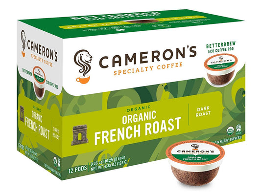 Cameron's-Coffee-Single-Serve-Pods,-Organic-French-Roast,-12-Count-(Pack-of-6)-2011