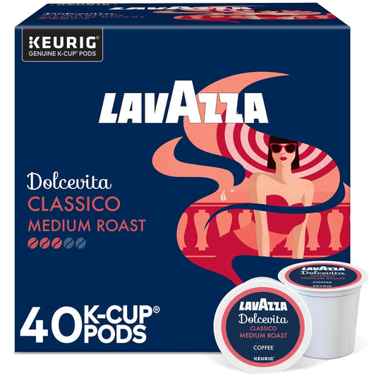 Lavazza-Dolcevita-Classico,-Single-Serve-Keurig-K-Cup-Pods,-Medium-Roast-Coffee,-40-Count-Box---3121