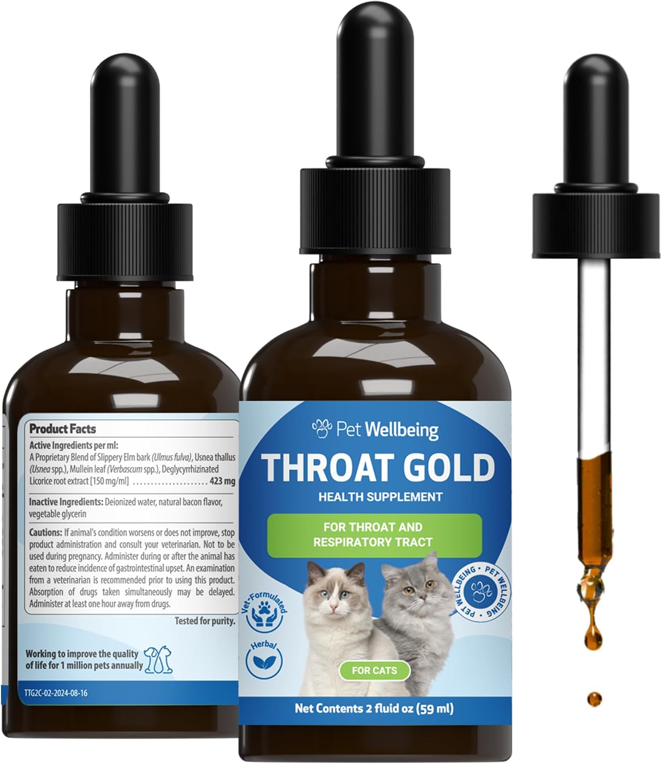Pet-Wellbeing-Throat-Gold-for-Cats---Throat-Discomfort-&-Immune-Care,-2-858