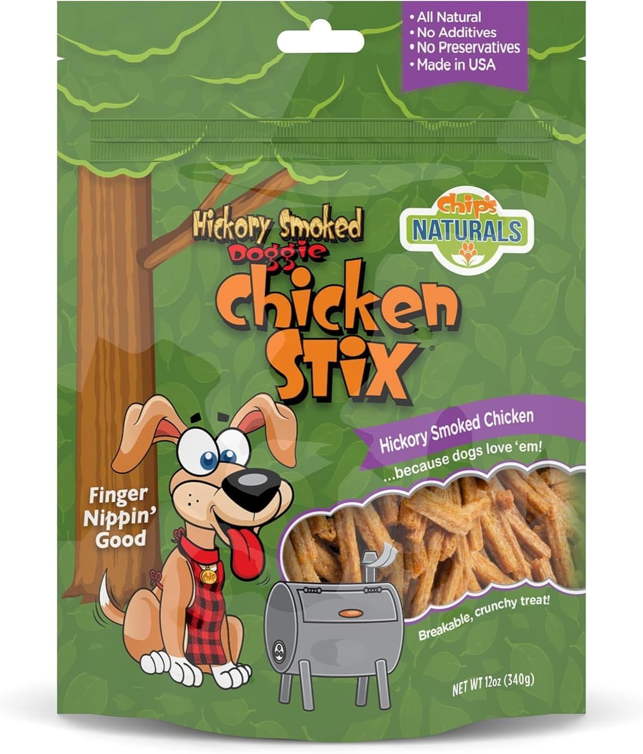 Chip's-Naturals-Doggie-Chicken-Stix,-12-oz-–-Hickory-Smoked-Chicken-Treats,-1346