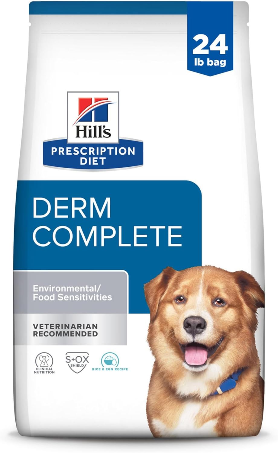 Hill's-Prescription-Diet-Derm-Complete-Environmental/Food-Sensitivities-Dry-Dog-Food,-Rice-&-Egg,-1986