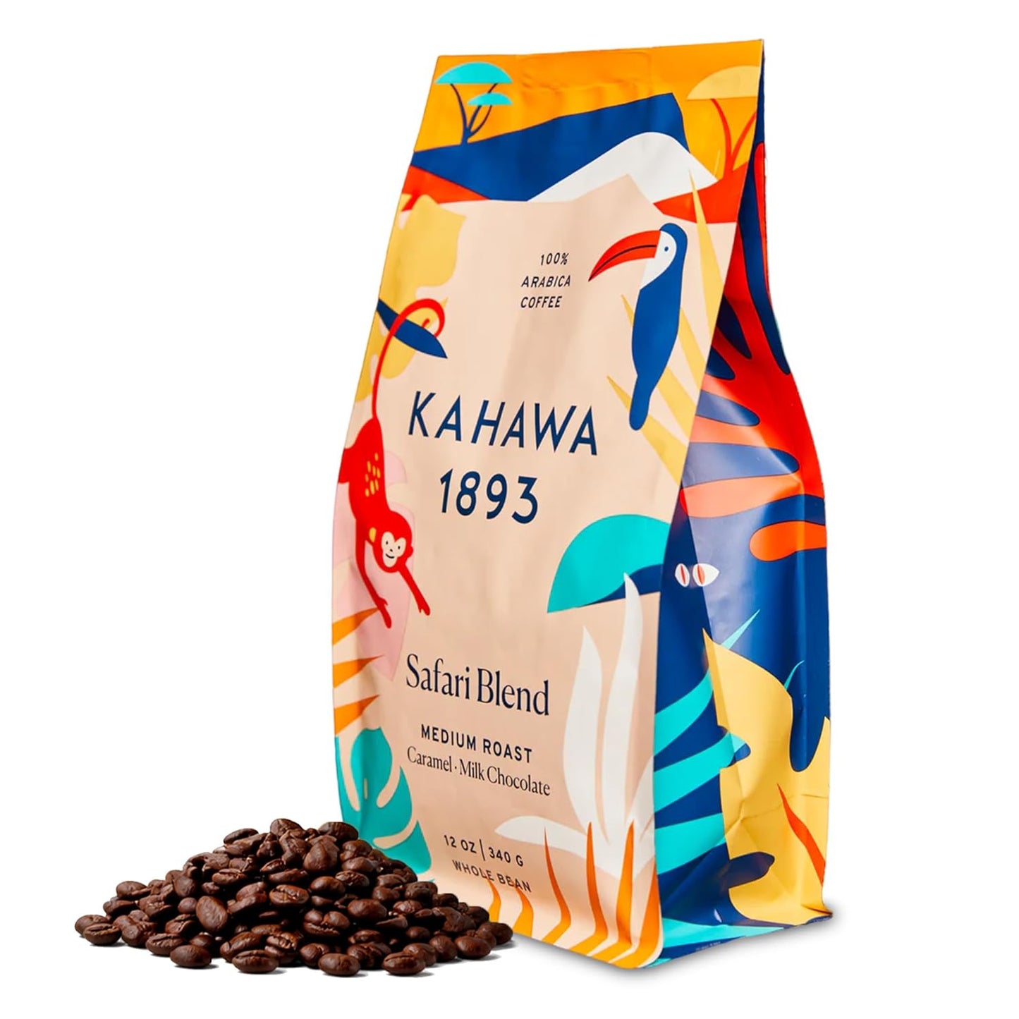 Kahawa-1893-Whole-Bean-Coffee-Medium-Roast-Safari-Blend-12-Oz---As-1518