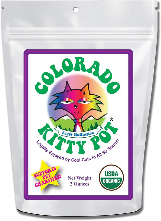 Colorado-Kitty-Pot-Organic-Catnip-in-Food-Grade,-5.5-x-8"-Gusseted-Bag-with-Hang-2