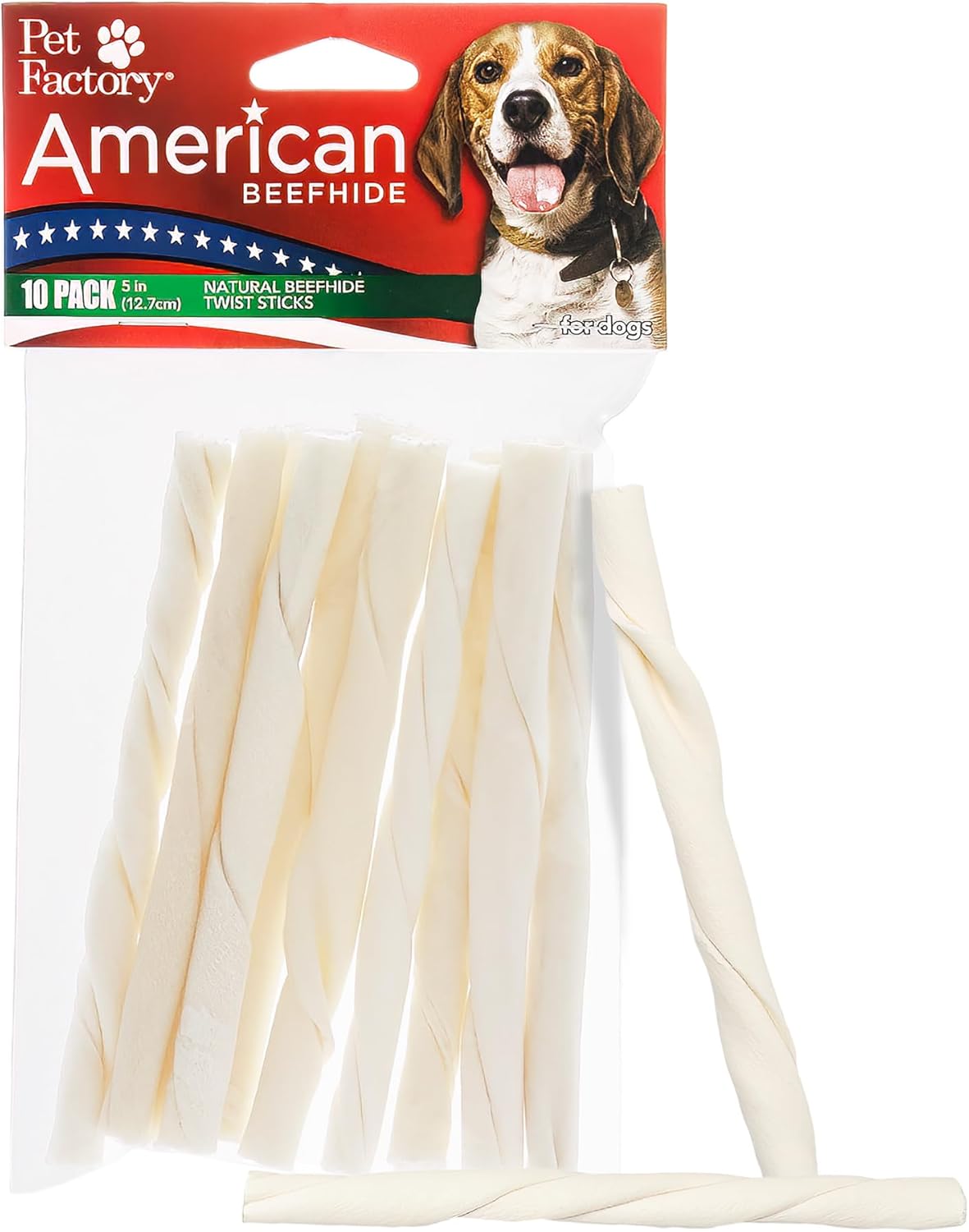 Pet-Factory-American-Beefhide-5"-Twist-Sticks-Dog-Chew-Treats---Flavor,-1313