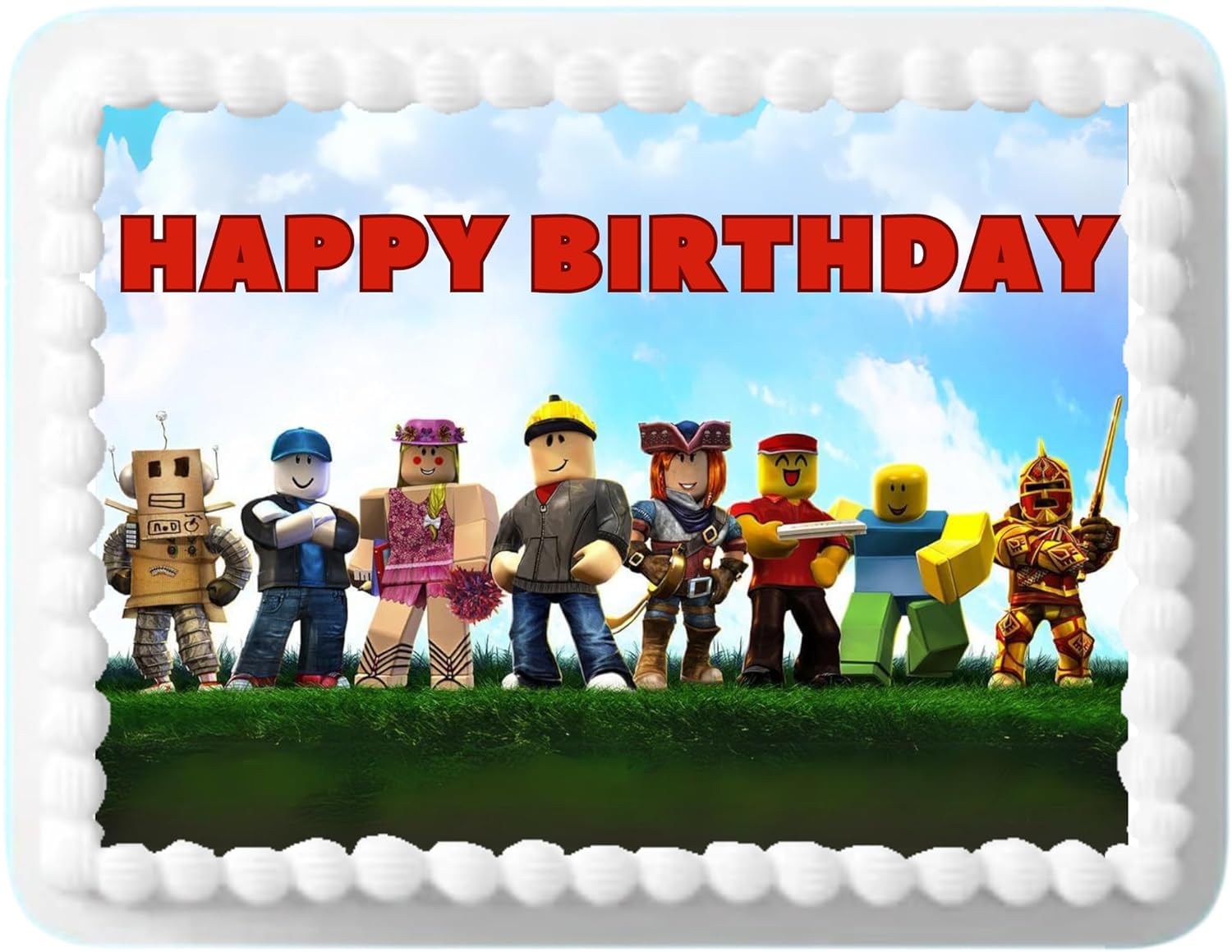 Cake-Topper-Edible-Roblo-8.5x11-inch-Gamers-Happy-Birthday-Cake---------1310