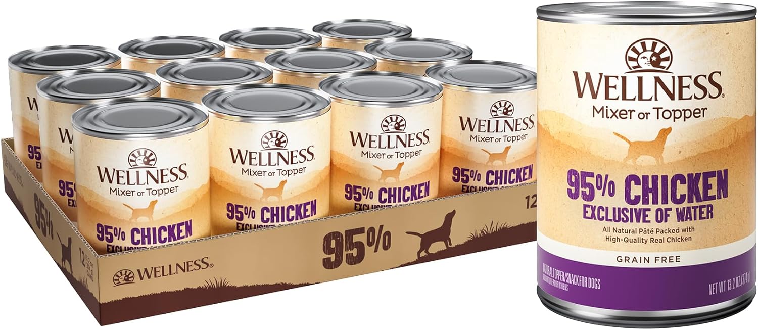 Wellness-0.95-Chicken-Natural-Wet-Grain-Free-Canned-Dog-Food,-13.2-Ounce-Can-(Pack-1917