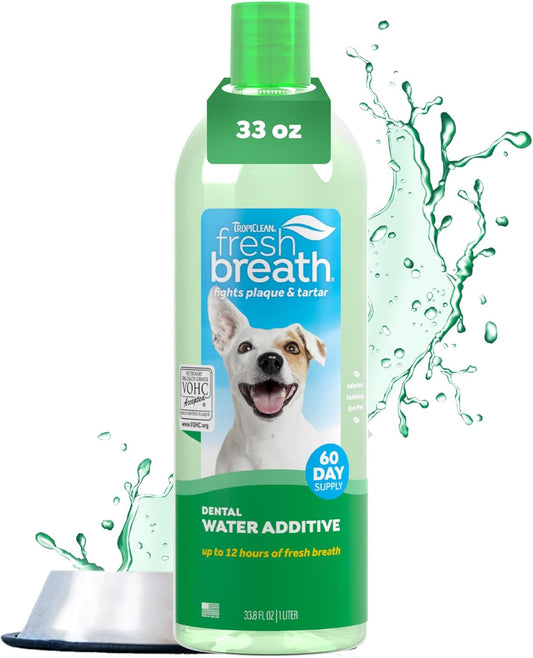 TropiClean-Fresh-Breath-Water-Additive-for-Dogs,-Dog-Breath-Freshener-and-Cleaning-643