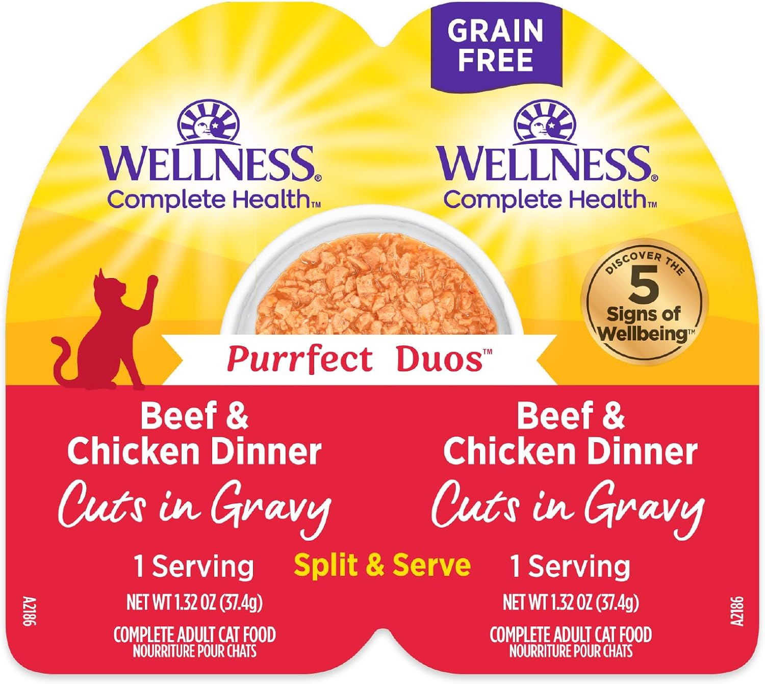 Wellness-Complete-Health-Purrfect-Duos,-Cuts-in-Gravy,-Adult-Wet-Cat-Natural,-Grain-Free,-Ounce542