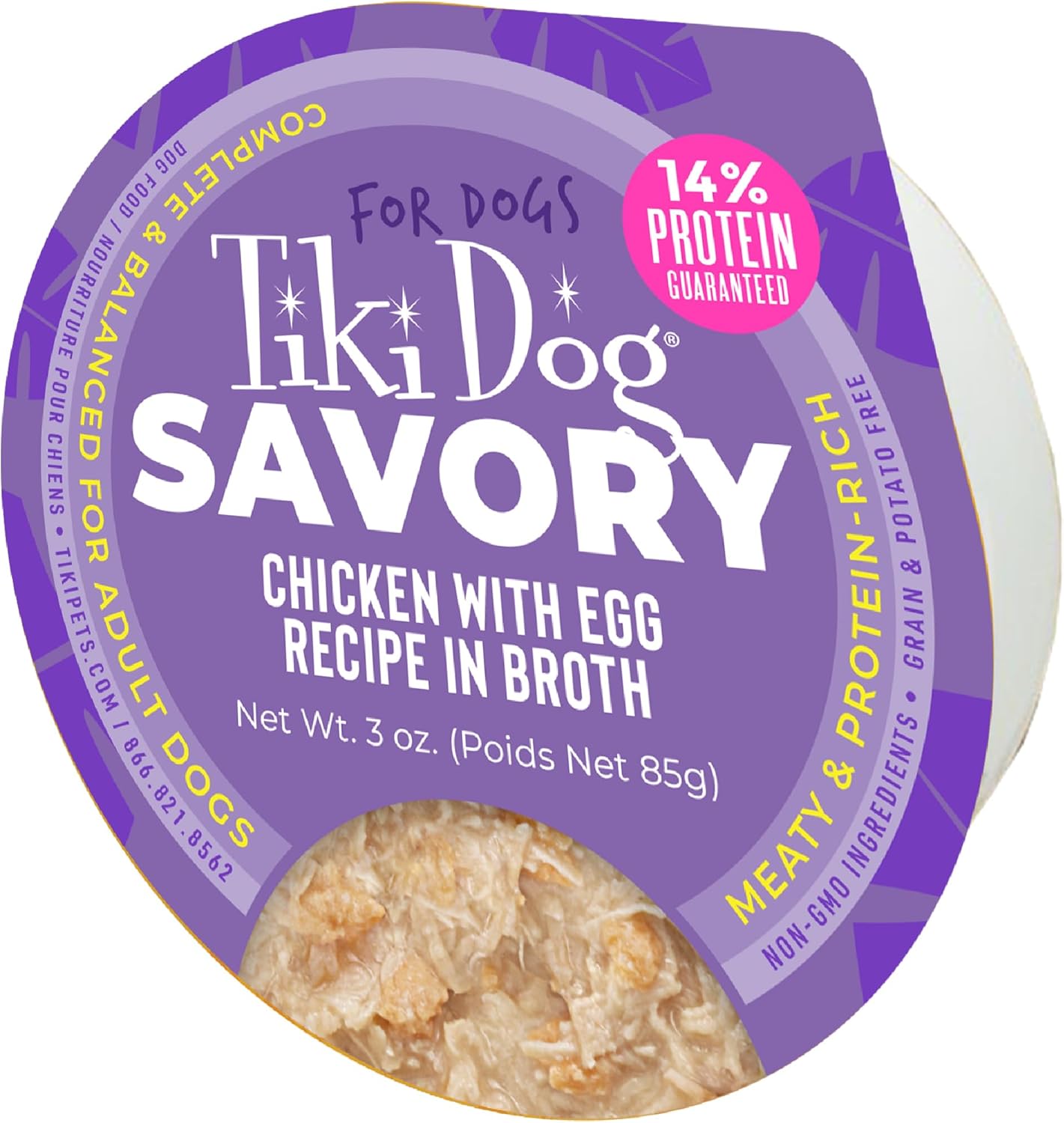 Tiki-Dog®-Savory-Chicken-with-Egg-Recipe-in-Broth,-3-oz-Cup-(4-1089