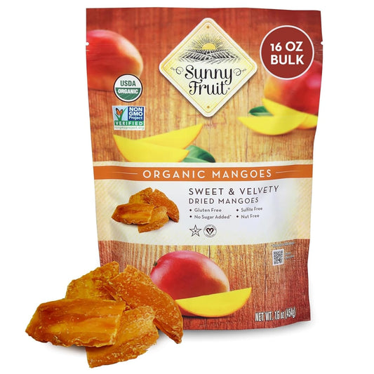 Sunny-Fruit-Soft-Organic-Dried-Mangoes---1-Pound-Bulk-Bag-|-Preservatives,-Sugar-2018