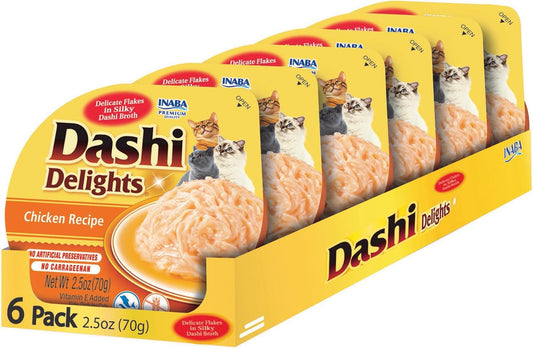 INABA-Dashi-Delights-for-Cats,-Shredded-Chicken-Side-Dish-with-Bonito-Flake-Broth,-978