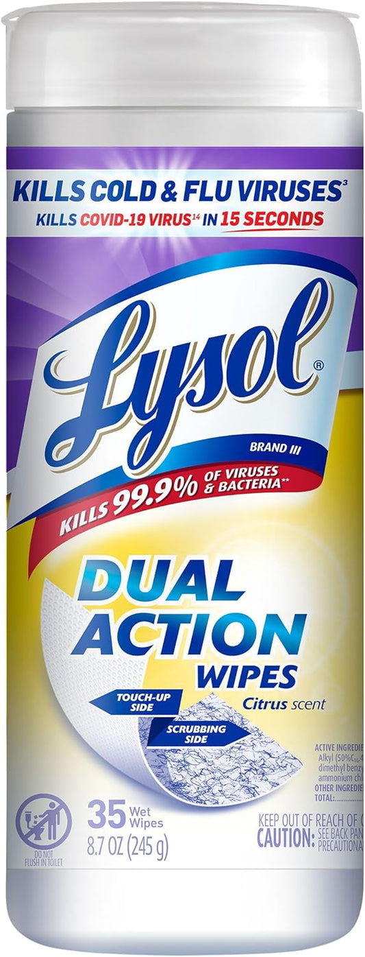 Lysol-Dual-Action,-Disinfecting-Wipes,-Citrus,-Blue-35Ct-----3926