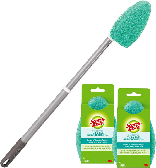 Scotch-Brite-Extendable-Tub-&-Tile-Scrubber-Kit,-Includes-1-Handle-5321