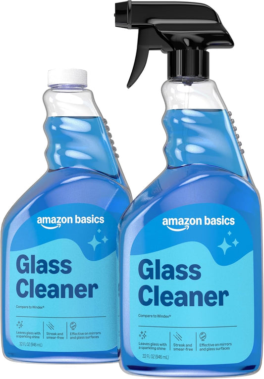 Amazon-Basics-Glass-Cleaner,-Streak-Free-Shine,-32-Fl-Oz,-Pack-of-2-with-1-Sprayer-1597