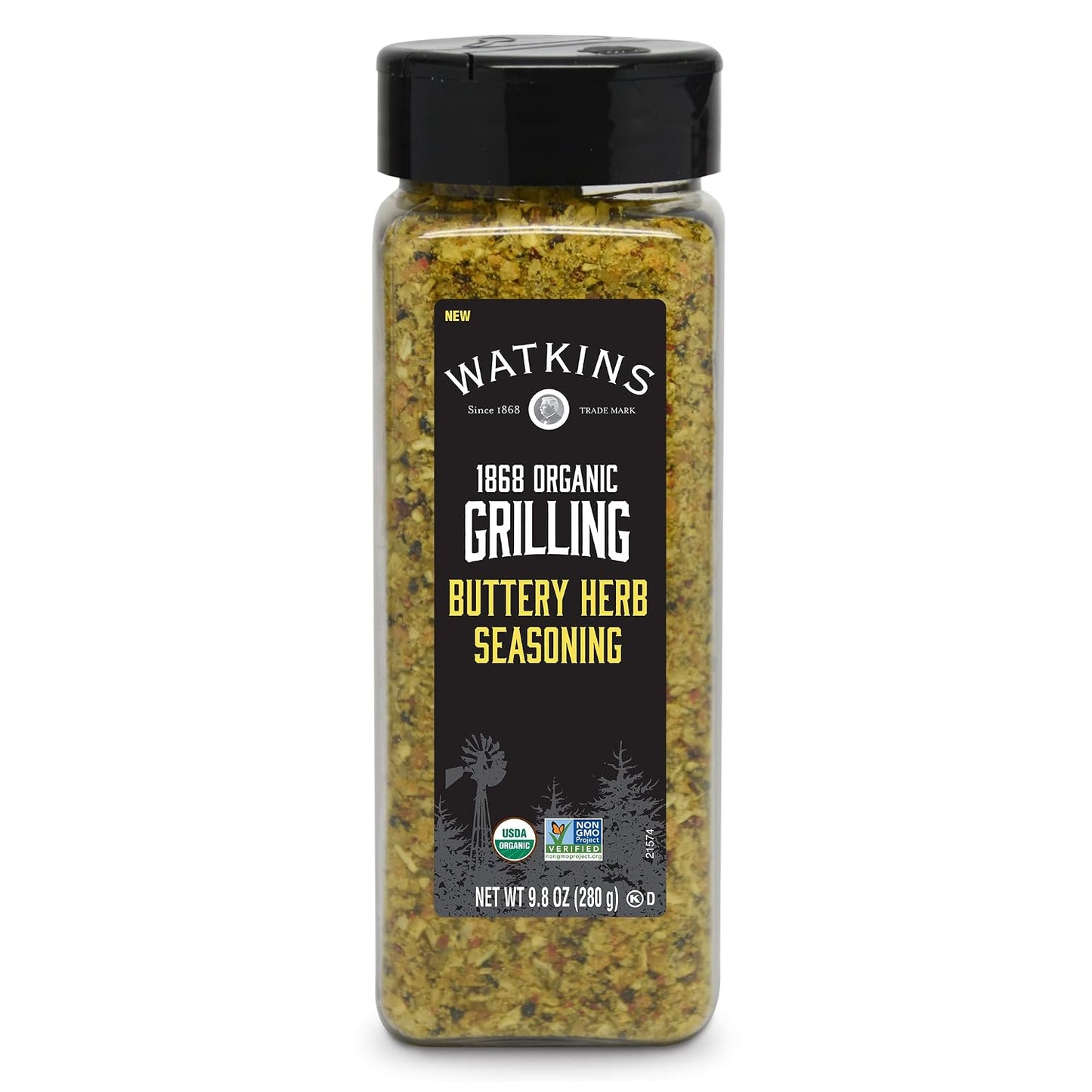 Watkins-1868-Organic-Grilling-Buttery-Herb-Seasoning,-Bulk-9.8-oz-(Pack-of-886