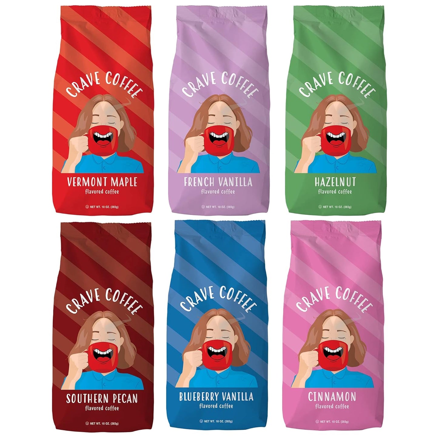 Crave-Beverages-Flavored-Ground-Coffee-Bag,-Assorted-Variety-Pack-–-Flavorful-and-Fun-1025