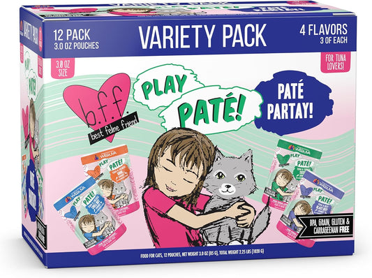 Weruva-B.F.F.-Play---Best-Feline-Friend-Paté-Lovers,-Aw-Yeah!,-Partay!-Pack,-Pouch1655