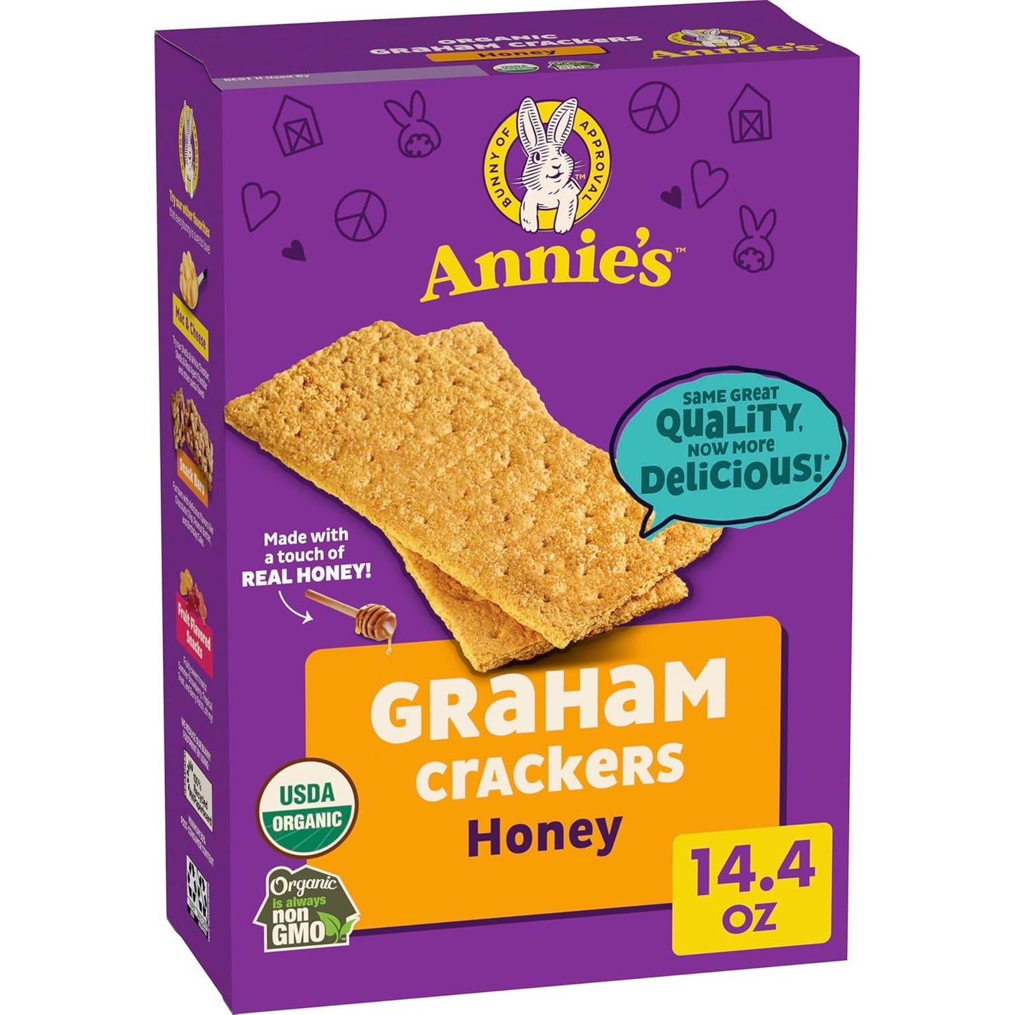 Annie's-Organic-Honey-Graham-Crackers,-14.4-oz-|-10g-Whole-Grain--Per-Serving,-No-Flavors-2571