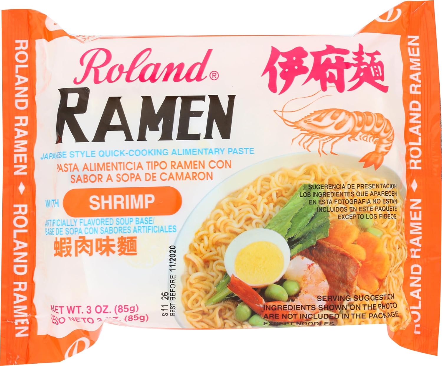 Roland-Fideos-ramen-con-sabor-a-camarón,-3.05-onzas-(paquete--de-70