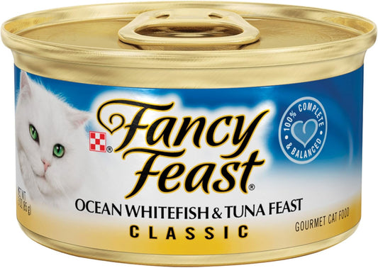 Fancy-Feast-Classic-Ocean-Whitefish-And-Tuna-Canned-Cat-Food,-3-Case-24--79