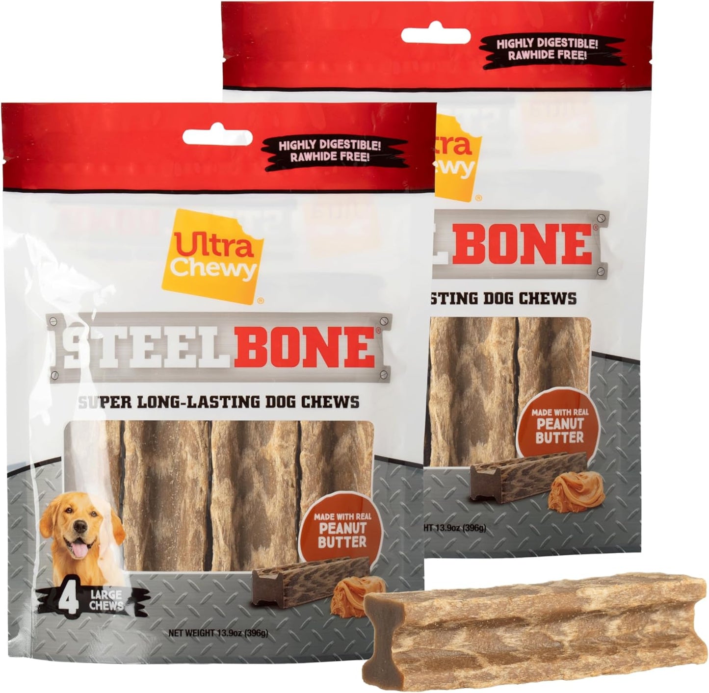 Ultra-Chewy-Steel-Bones-Large-Size-Peanut-Butter-Flavor---Super-Lasting-70
