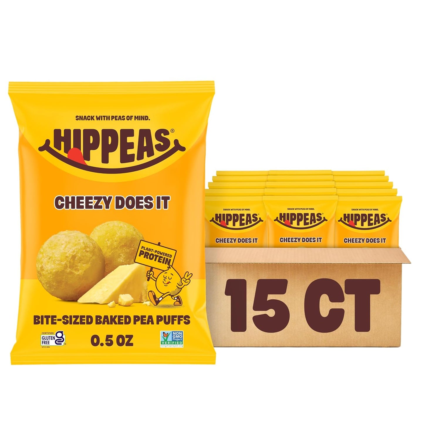 Hippeas-Pops-Pea-Protein-Puffs,-Cheezy-Does-It,-15-x-0.5--oz-Bags,-Baked-Airy-360