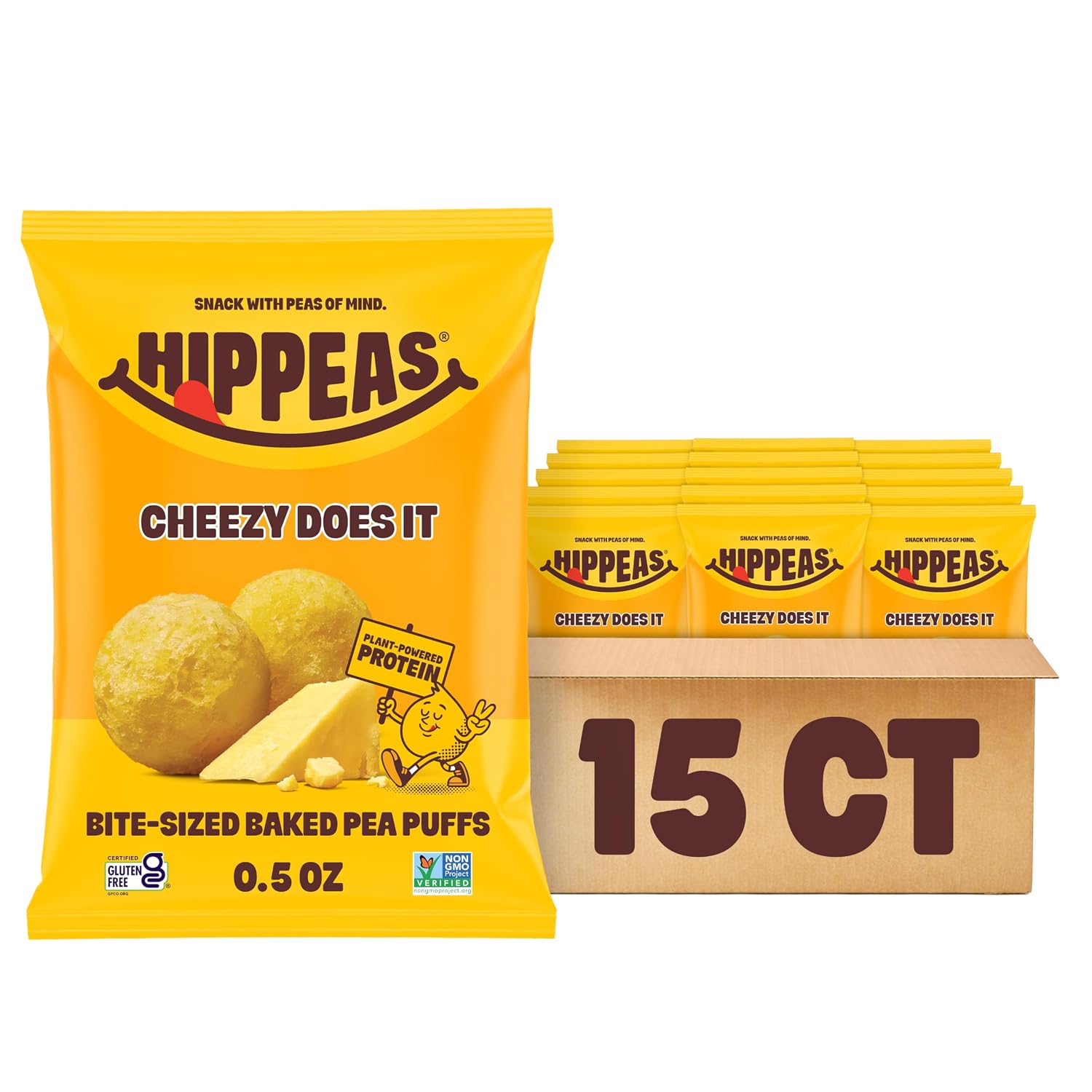 Hippeas-Pops-Pea-Protein-Puffs,-Cheezy-Does-It,-15-x-0.5--oz-Bags,-Baked-Airy-360