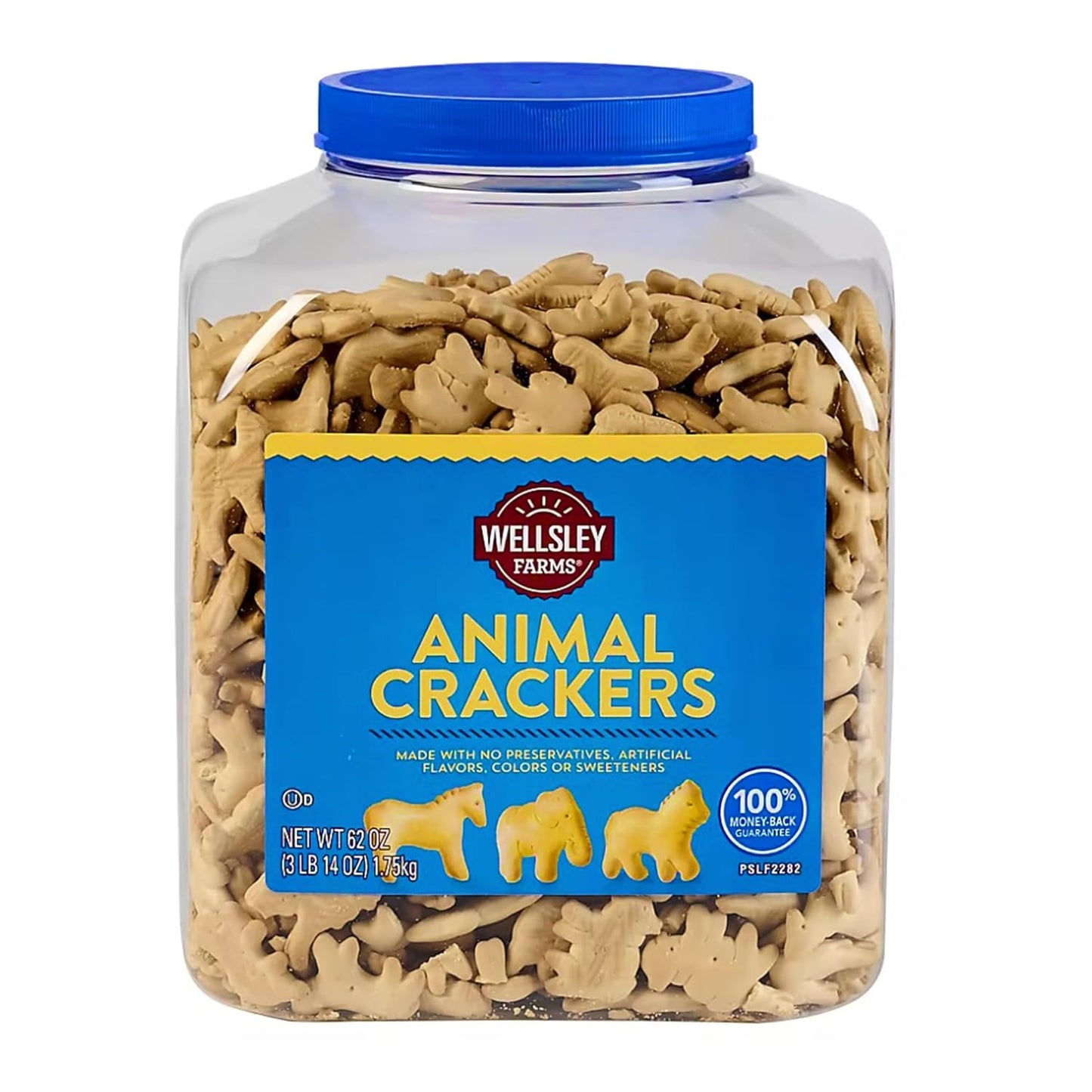 Wellsley-Farms-Animal-Crackers,-62-oz-Resealable-Tub-–-Classic-Sweet--Crunchy-Animal-Cookies,-Size-699