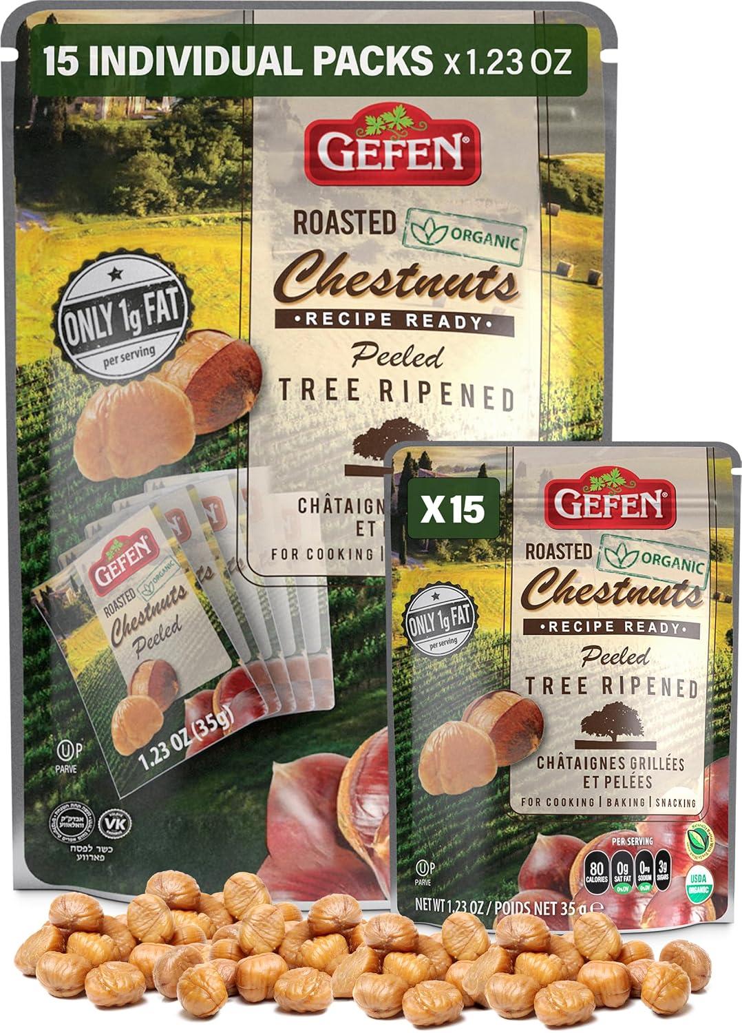 Gefen-Organic-Whole-Roasted-&-Peeled-Chestnuts,-1.23oz-(15-Pack)-Perfect-Grab-646