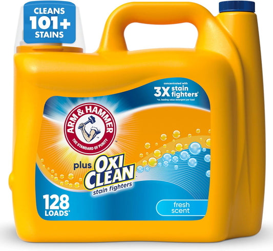 ARM-&-HAMMER-Plus-OxiClean-Stain-Fighters-Liquid-Laundry-Detergent,-Fresh-Scent,-1718