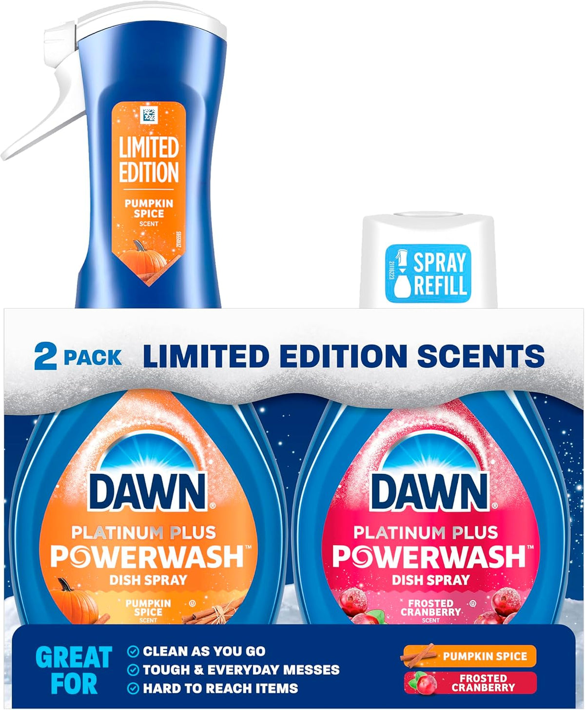 Dawn-Powerwash-Spray,-Dish-Soap,-Dishwashing-Liquid,-Pumpkin-Spice-+-Frosted-Cranberry,-305