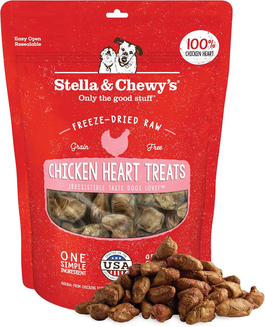 Stella-&-Chewy's-Freeze-Dried-Raw-Chicken-Heart-Dog-Treats---Single-Ingredient,-No-2486