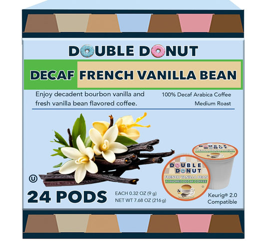 Double-Donut-Decaf-French-Vanilla-Coffee-Pods,-Medium-Roast-Single-Serve-French-Vanilla-2572