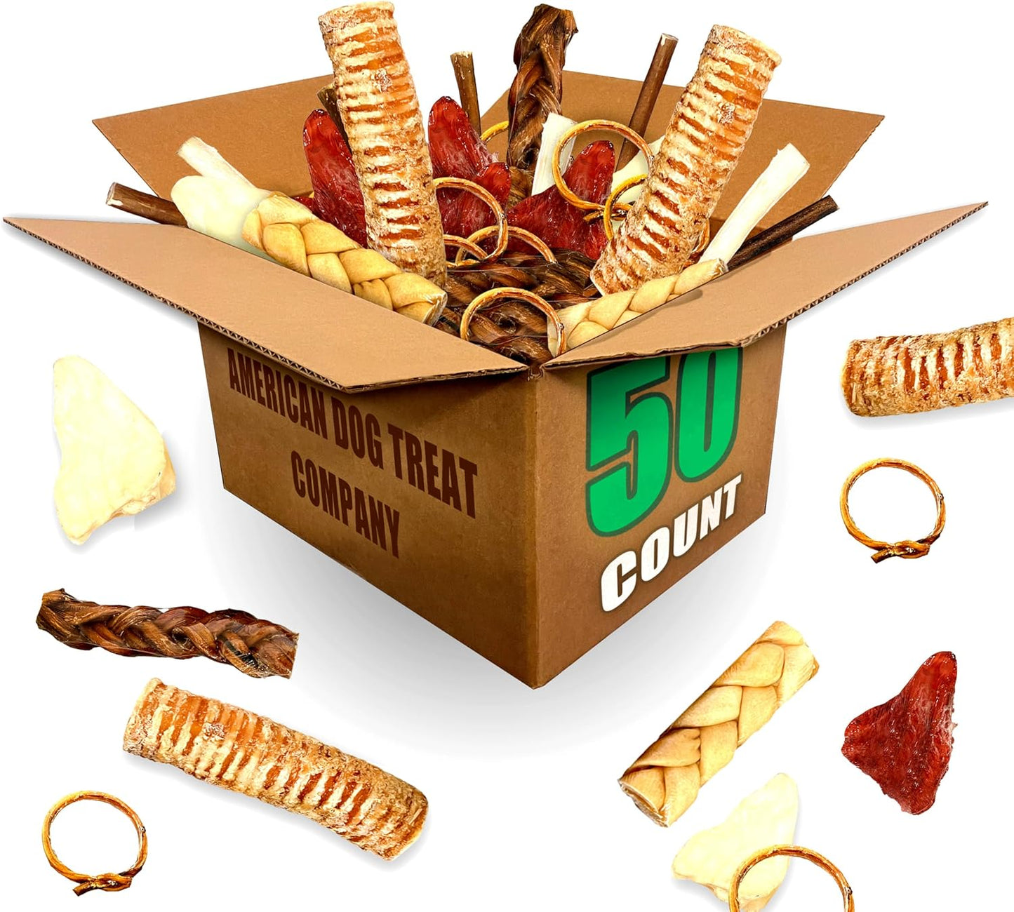 50-Piece-Premium-Dog-Chew-Assortment---Natural-&-1813