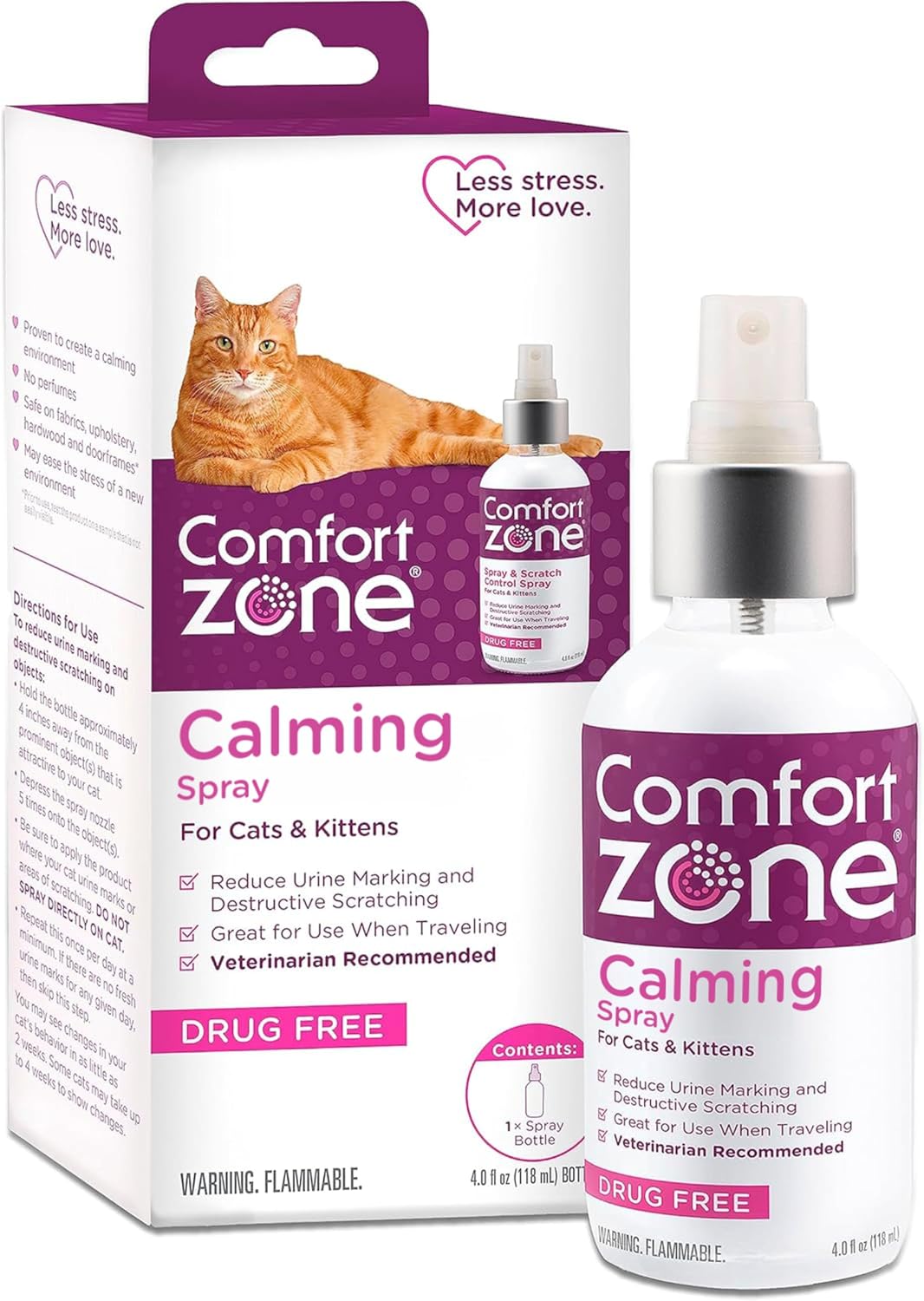 Comfort-Zone-Cat-Calming-Pheromone-Spray:-Value-Size-(4-oz)----1277