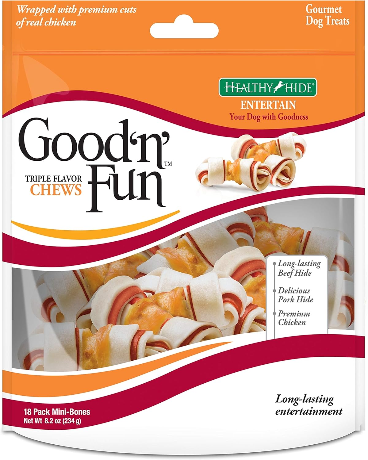 Good'n'Fun-Triple-Flavor-Mini-Rawhide-Chews,-18-Count---3016