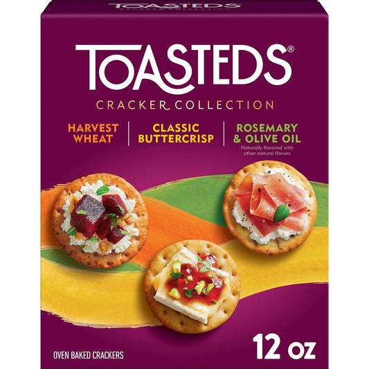 Toasteds-Crackers,-Cracker-Collection,-Lunch-Snacks,-Variety-Pack,-12oz-Box-(1--Box)----2262