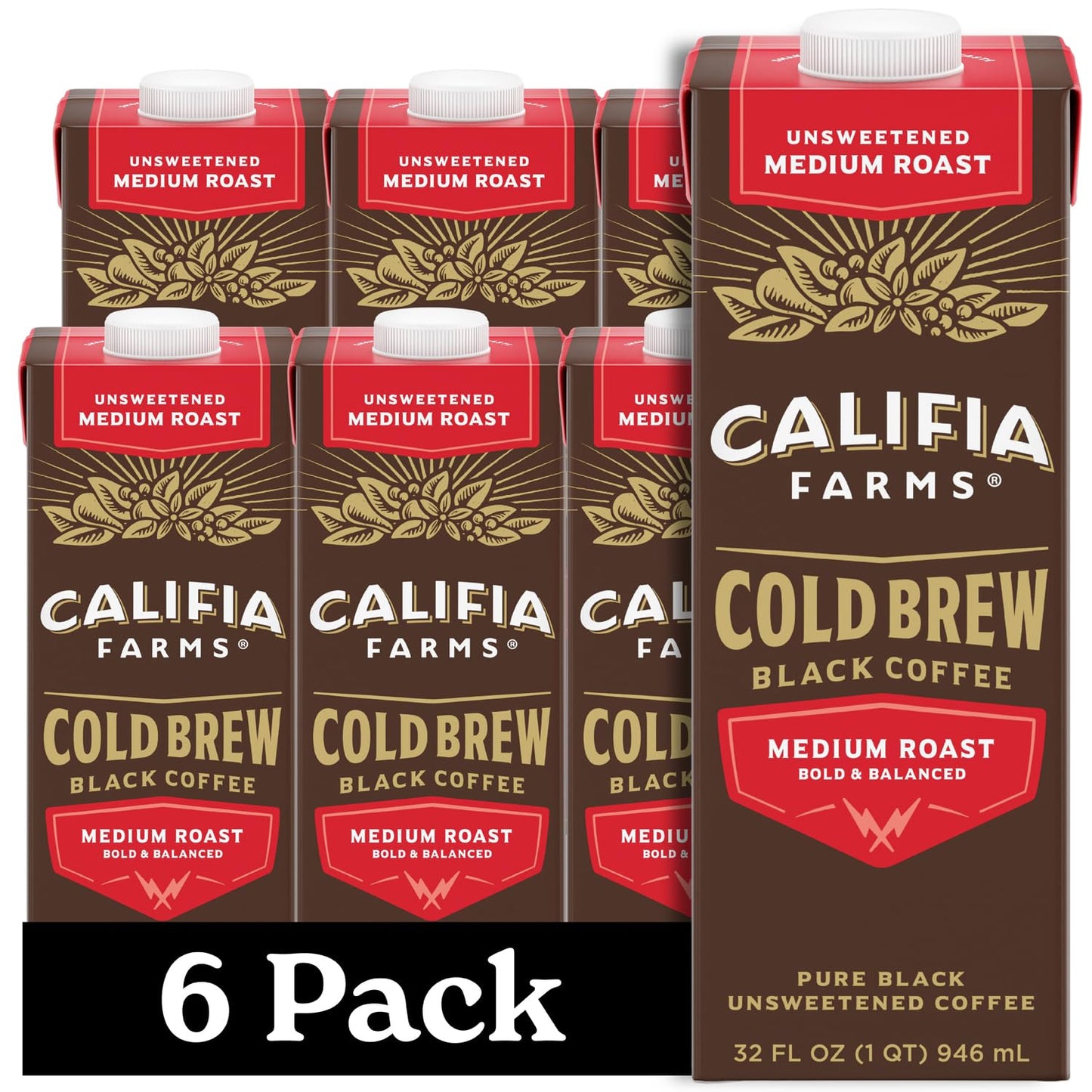 Califia-Farms---Pure-Black-Medium-Roast-Cold-Brew-Coffee,-32-Oz-(Pack-2954