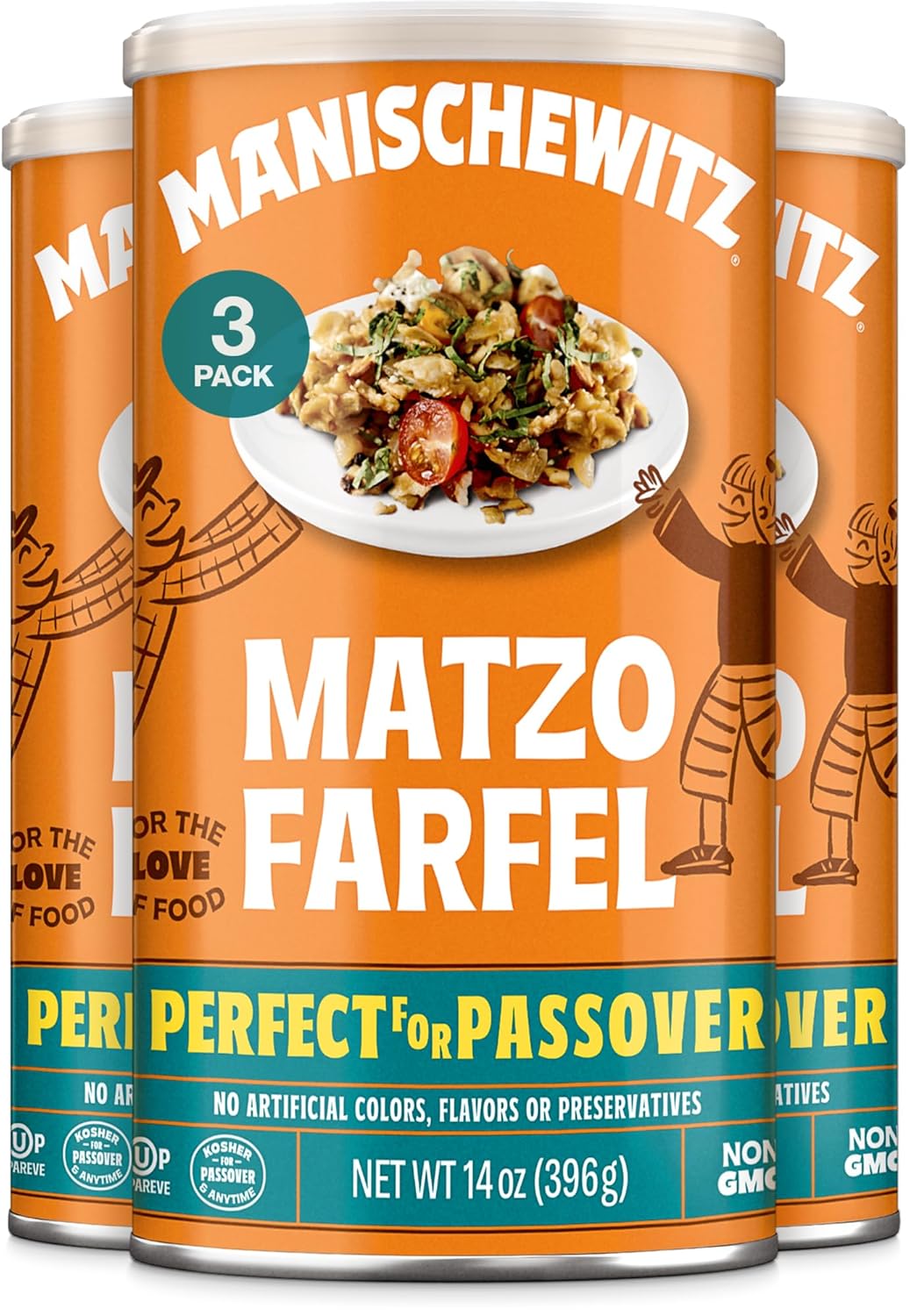 Manischewitz-Matzo-Farfel,-14oz-(3-Pack)-Resealable-Canister,-680