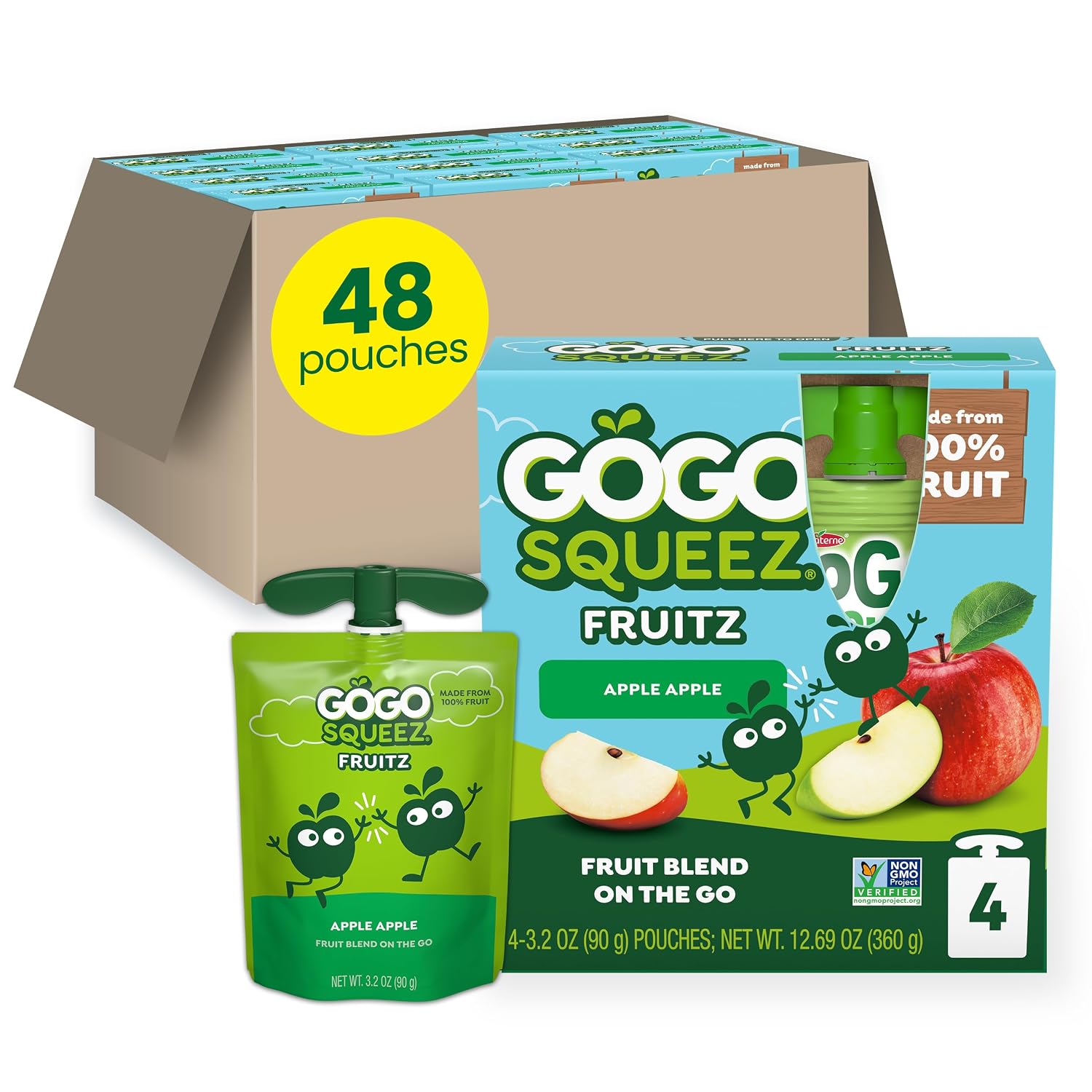 GoGo-squeeZ-No-Sugar-Added-Applesauce,-Apple-Apple,-3.2-oz,-48--Count-|-Kids-the-1036
