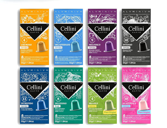 Cellini-Caffè-Mixed-Variety-Aluminum-Nespresso-Pods,-8-Distintive-Italian-Flavors,-1-Nespresso-155