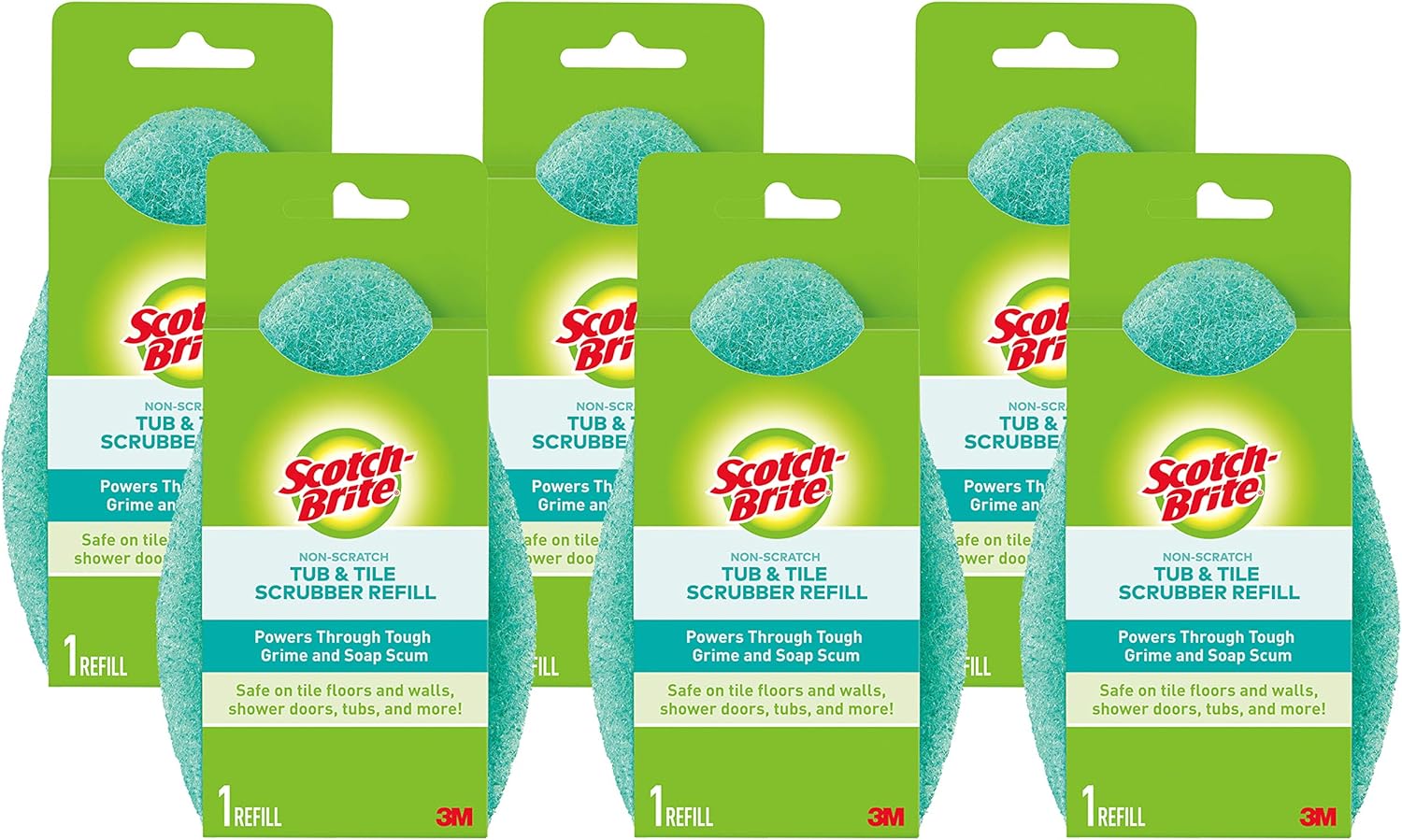 Scotch-Brite-Non-Scratch-Tub-&-Tile-Scrubber-Refill-Pads,-(Pack-of-4772